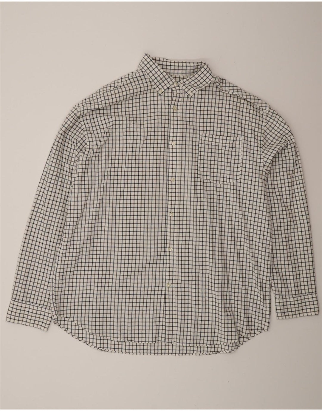 Jack & Jones Mens Shirt 2XL White Gingham Cotton