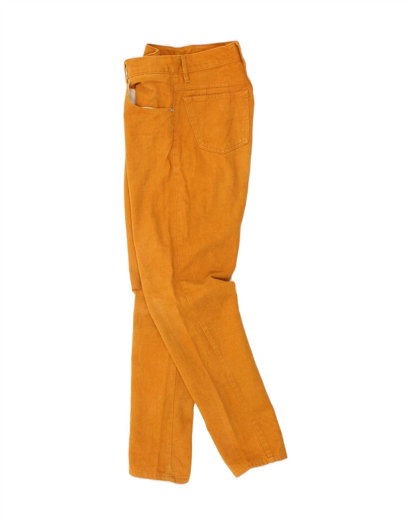 DUK Womens Tapered Casual Trousers IT 44 Medium W28 L29 Orange Cotton Vintage DUK and Second-Hand DUK from Messina Hembry 