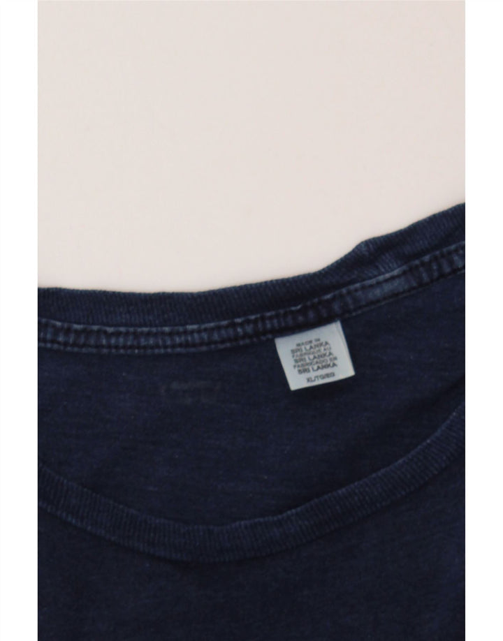 LEVI'S Mens Graphic T-Shirt Top XL Navy Blue Cotton Vintage Levi's and Second-Hand Levi's from Messina Hembry 
