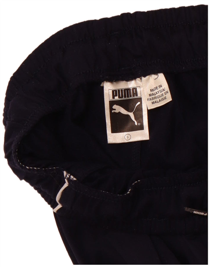 Puma Womens Flare Tracksuit Trousers UK 8 Small  Navy Blue