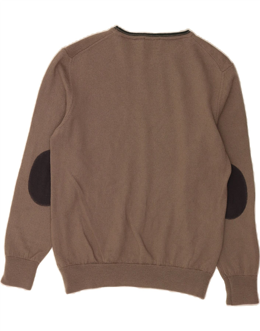 REFRIGIWEAR Mens Crew Neck Jumper Sweater Small Brown Wool Vintage Refrigiwear and Second-Hand Refrigiwear from Messina Hembry 