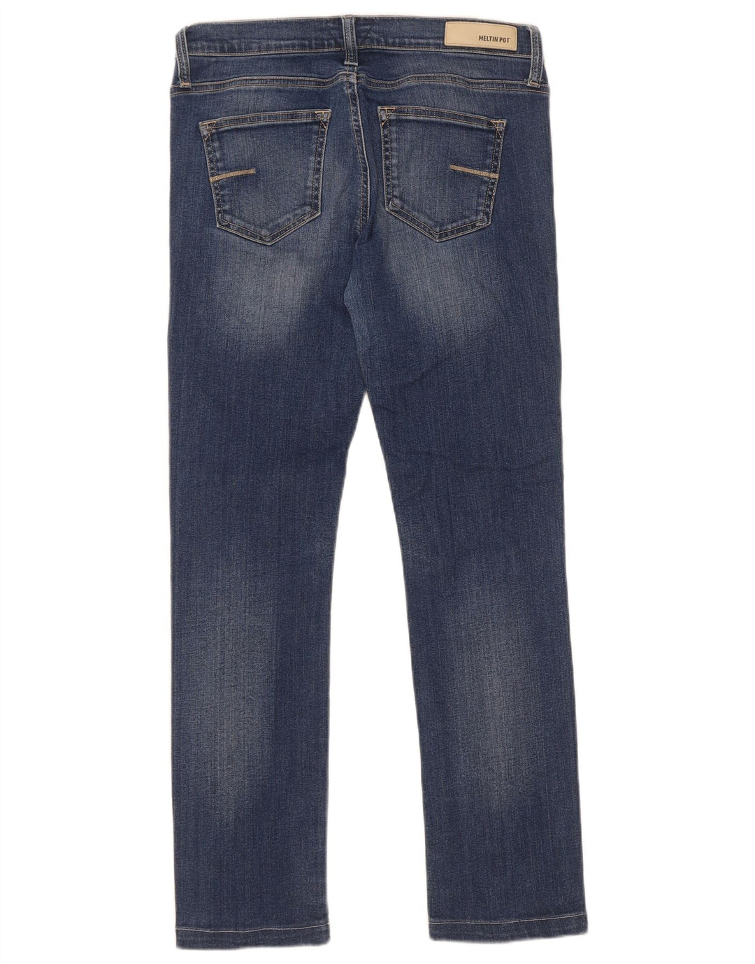 Meltin' Pot Womens Straight Jeans W32 L28 Blue Cotton