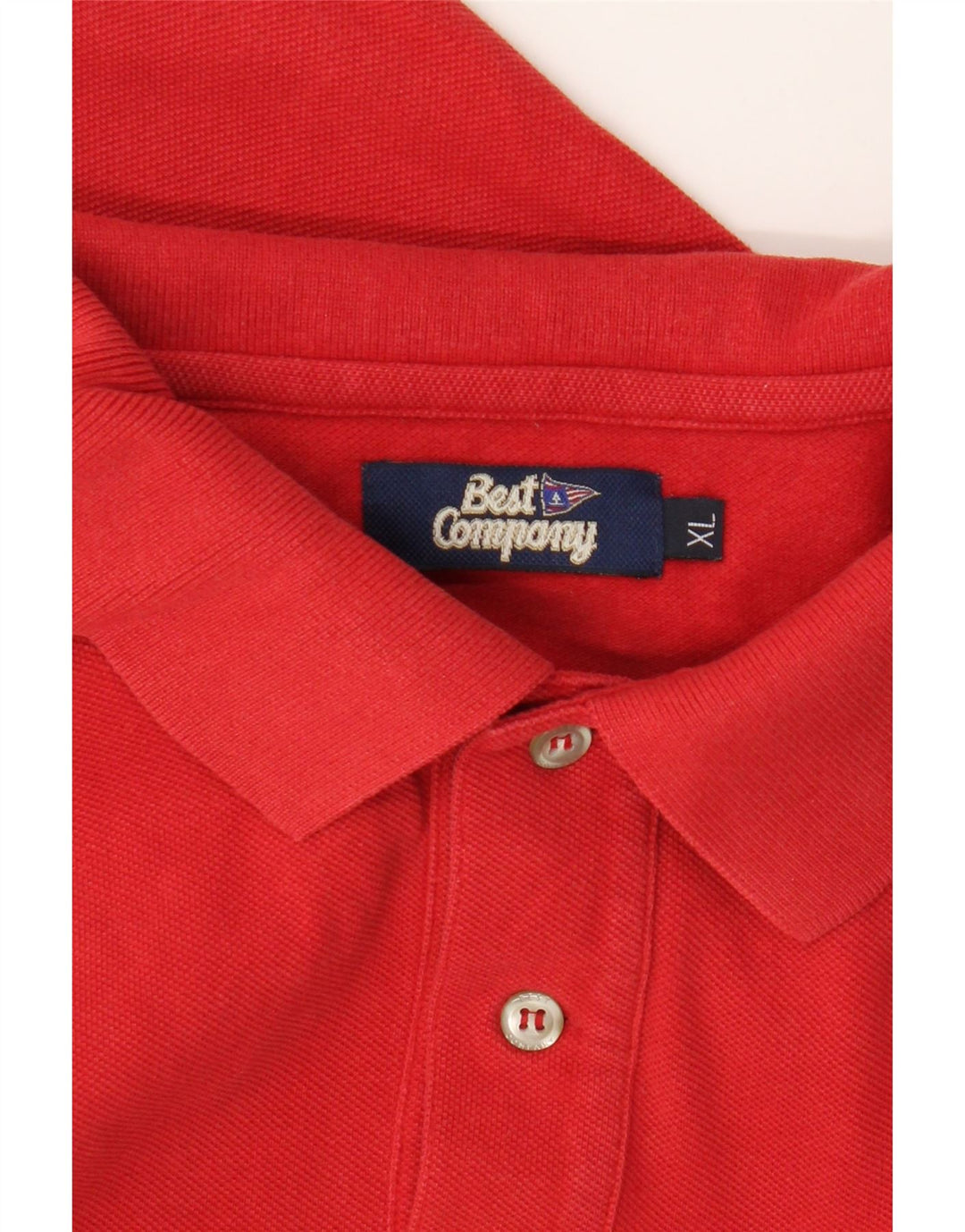 Best Company Mens Polo Shirt XL Red