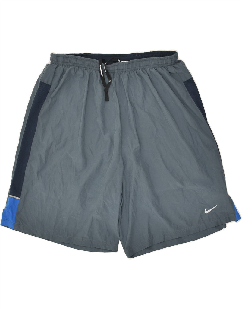 NIKE Mens Dri Fit Sport Shorts Medium Blue Polyester | Vintage Nike | Thrift | Second-Hand Nike | Used Clothing | Messina Hembry 