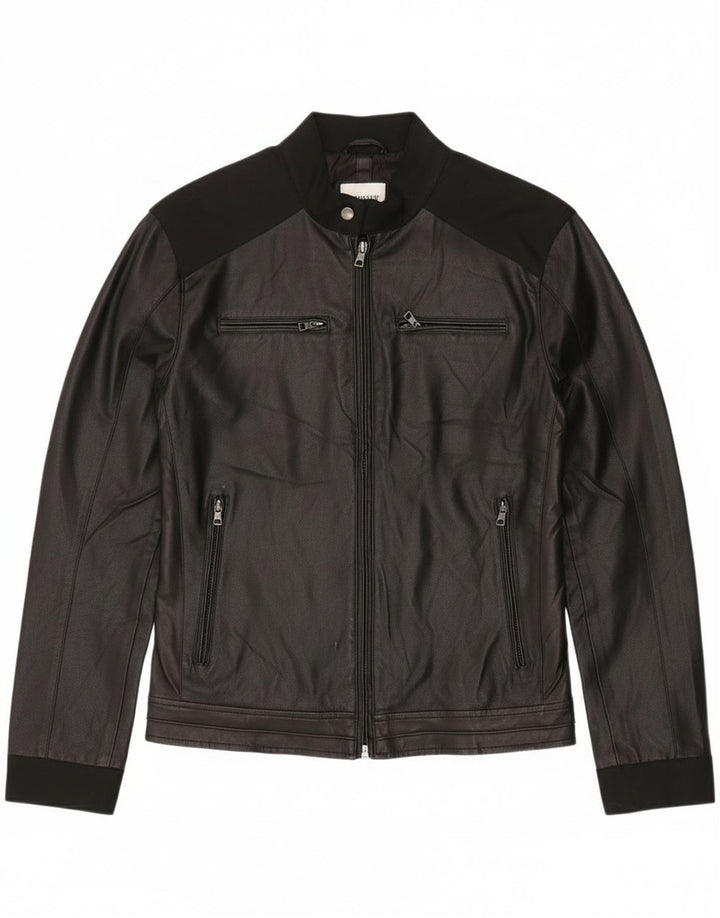 Gas Womens Bomber Jacket IT 52 XL Black Colourblock Polyester