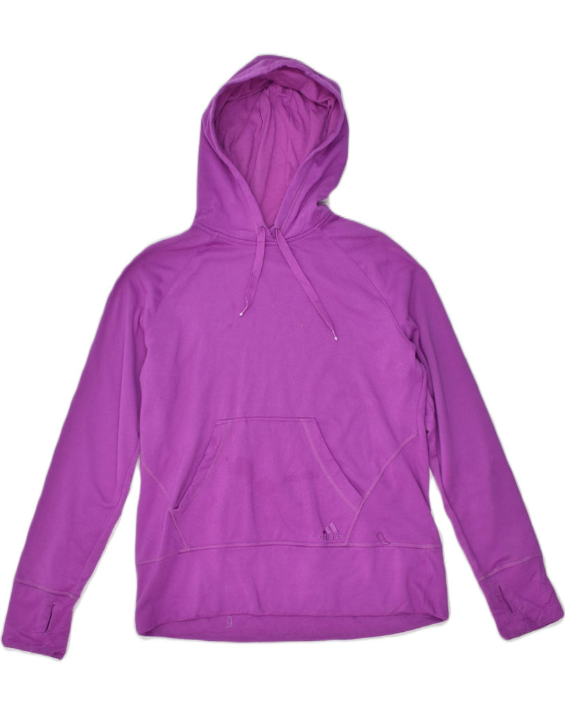 ADIDAS Womens Hoodie Jumper UK 18 XL Purple Polyester | Vintage Adidas | Thrift | Second-Hand Adidas | Used Clothing | Messina Hembry 