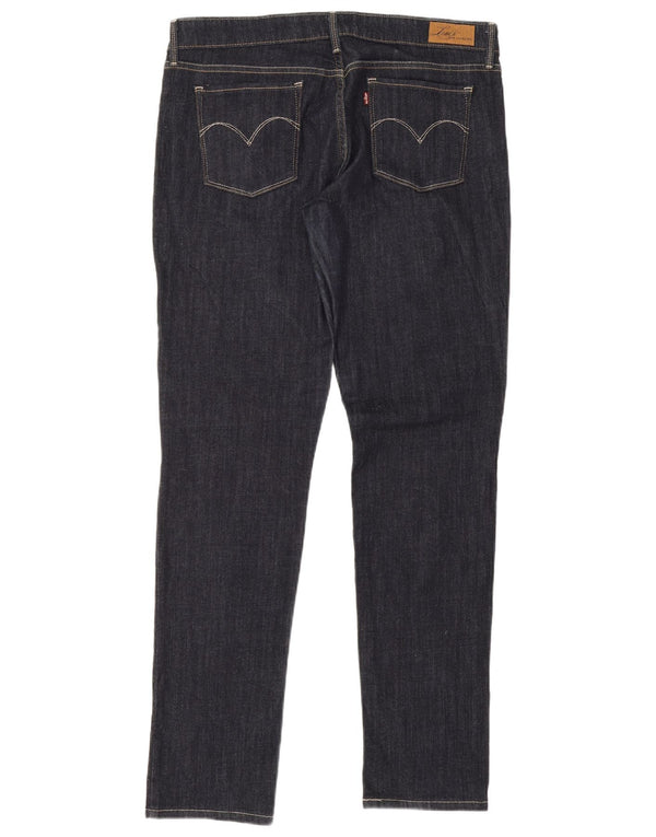 Levi's Womens Slight Curve Skinny Jeans W32 L34 Navy Blue Cotton