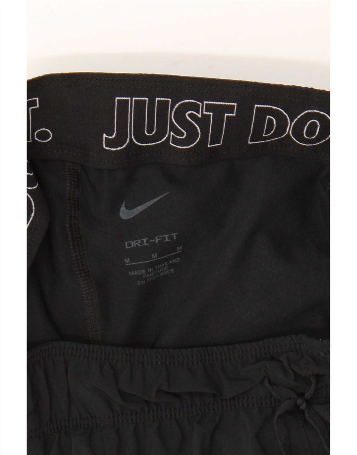 Nike Womens Sport Shorts UK 14 Medium Black Polyester