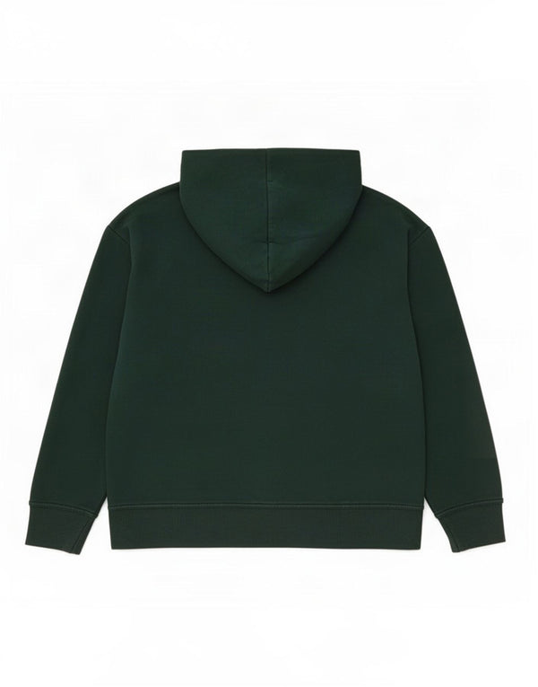 Zara Womens Oversized Hoodie Jumper UK 16 Large Green Cotton