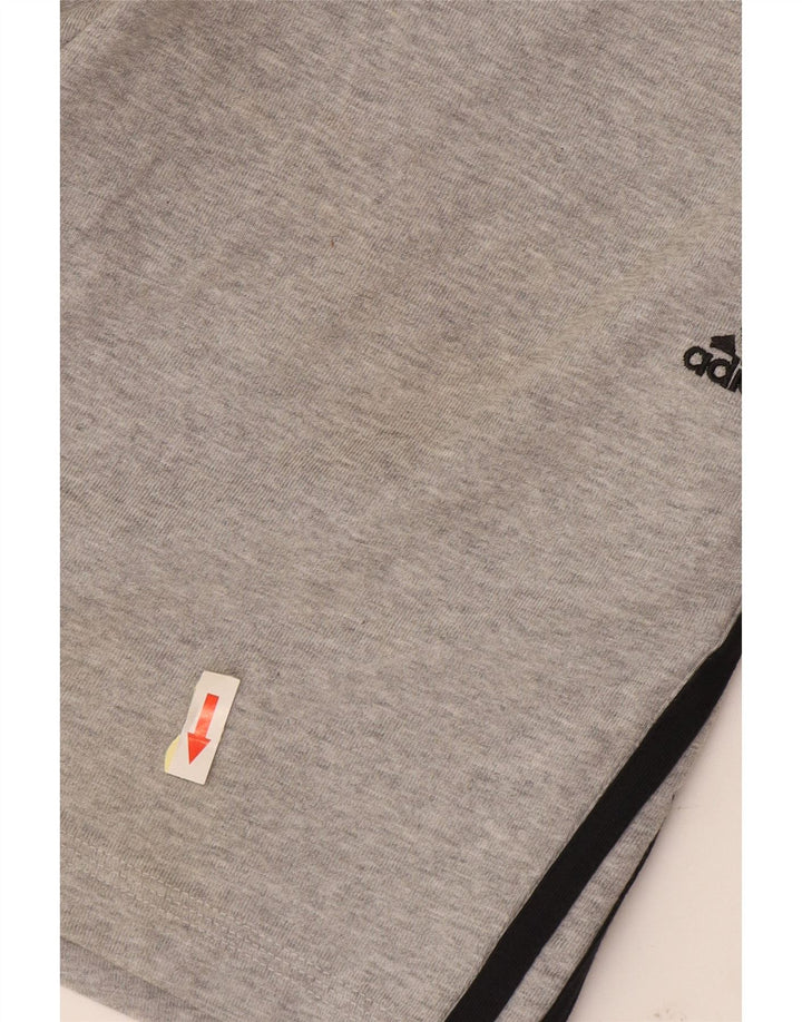 Adidas Mens Climalite Sport Shorts Medium  Grey Flecked Cotton