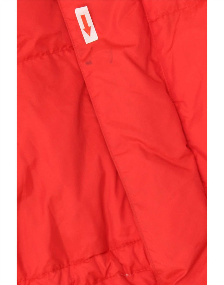 Kejo Mens Hooded Padded Jacket UK 36 Small Red Nylon