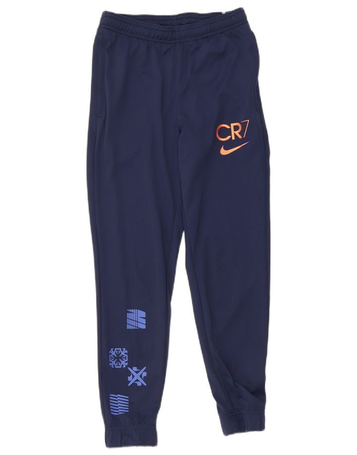 Nike Boys CR7 Tracksuit Trousers Joggers 10-11 Years Medium Navy Blue