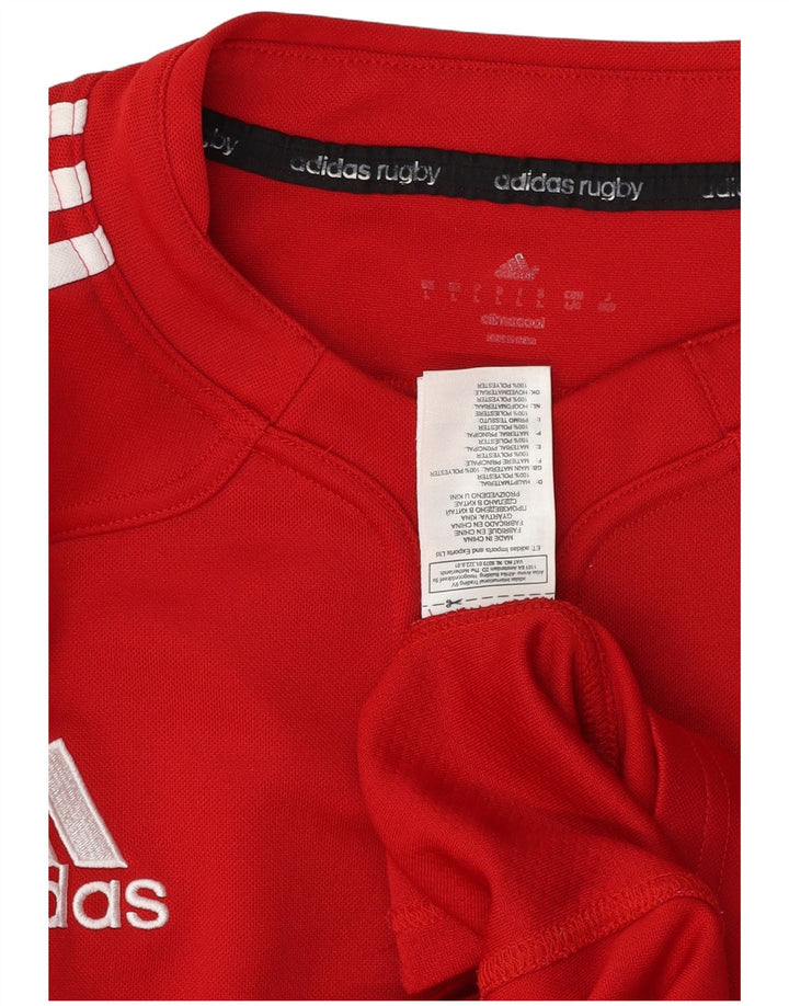 Adidas Mens Climacool T-Shirt Top Large Red Polyester