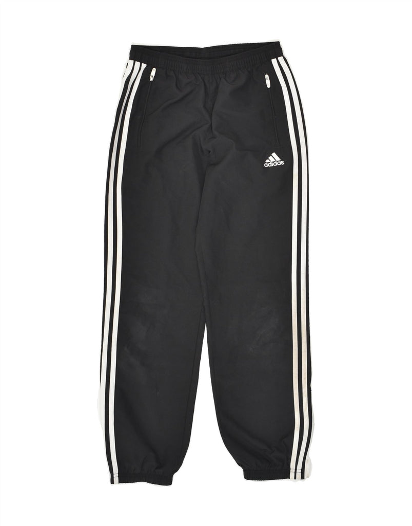 ADIDAS Boys Tracksuit Trousers Joggers 11-12 Years Large Black Polyester | Vintage Adidas | Thrift | Second-Hand Adidas | Used Clothing | Messina Hembry 