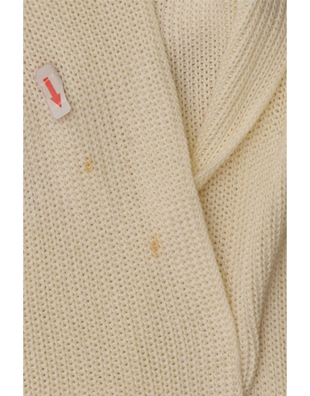 Massimo Dutti Womens Longline Open Cardigan Sweater UK 10 Small Off White