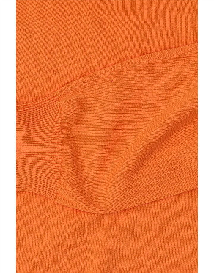 Kappa Mens Crew Neck Jumper Sweater XL Orange Cotton