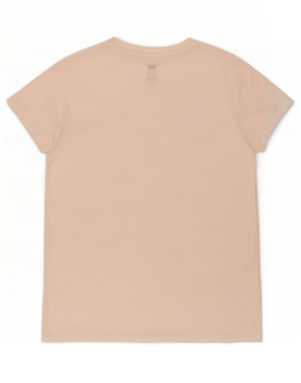Levi's Womens T-Shirt Top UK 14 Large White Cotton