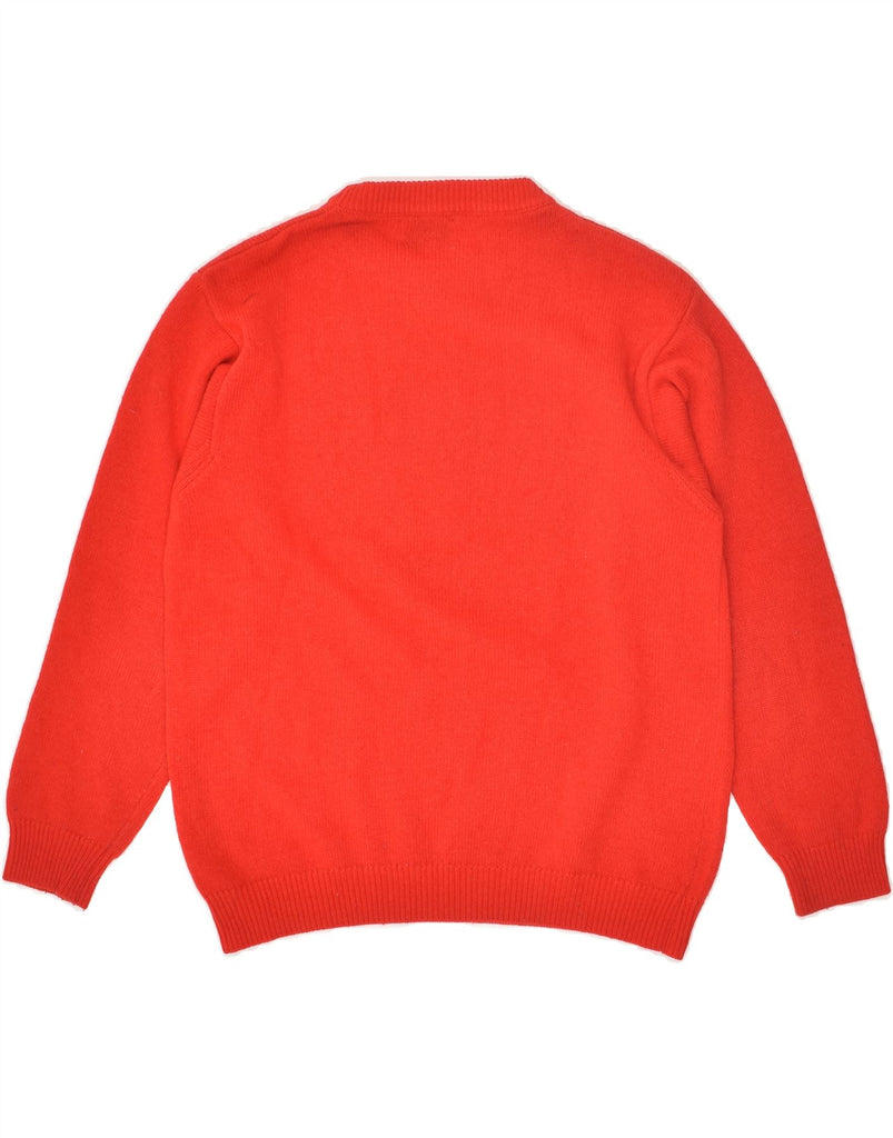 BENETTON Boys Graphic Crew Neck Jumper Sweater 13-14 Years Red | Vintage Benetton | Thrift | Second-Hand Benetton | Used Clothing | Messina Hembry 