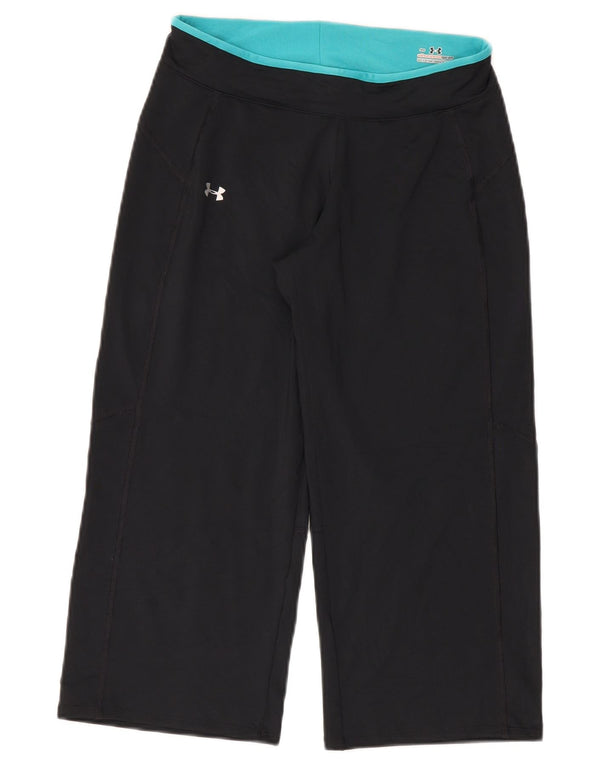 Under Armour Womens Capri Tracksuit Trousers UK 10 Small  Black Polyester