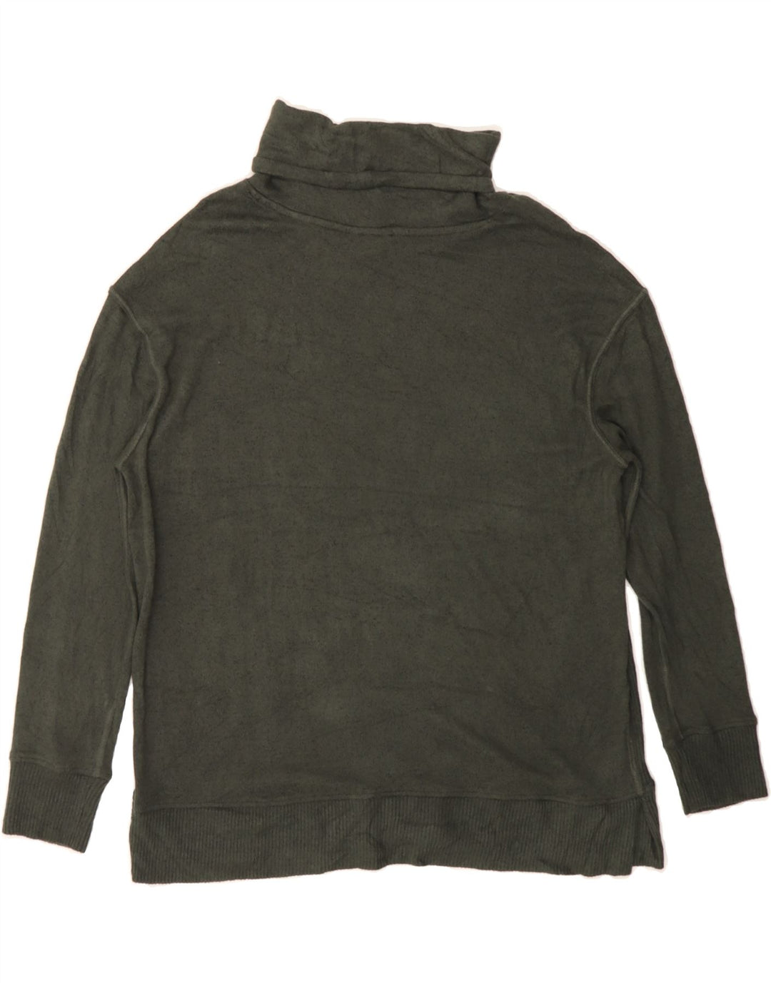 EDDIE BAUER Womens Roll Neck Jumper Sweater UK 16 Large Green Rayon Vintage Eddie Bauer and Second-Hand Eddie Bauer from Messina Hembry 