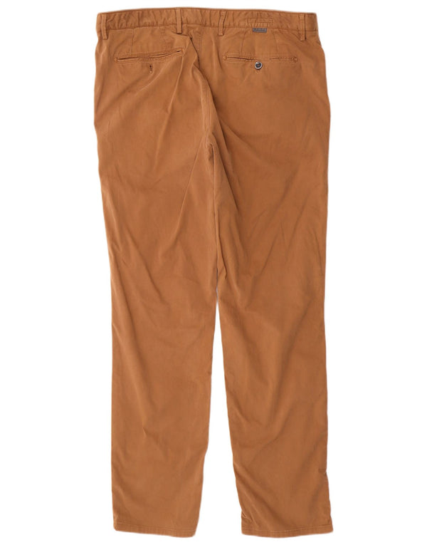 Massimo Dutti Mens Slim Fit Chino Trousers EU 46 XL W36 L31 Beige