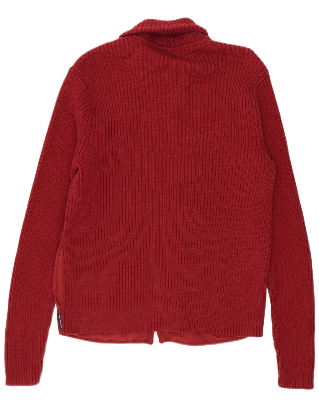 ARMANI EXCHANGE Mens Cardigan Sweater Medium Red Nylon
