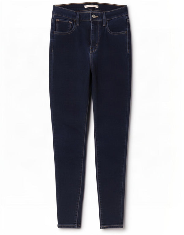 Levi's Womens 720 High Rise Super Skinny Jeans W26 L28 Navy Blue Cotton