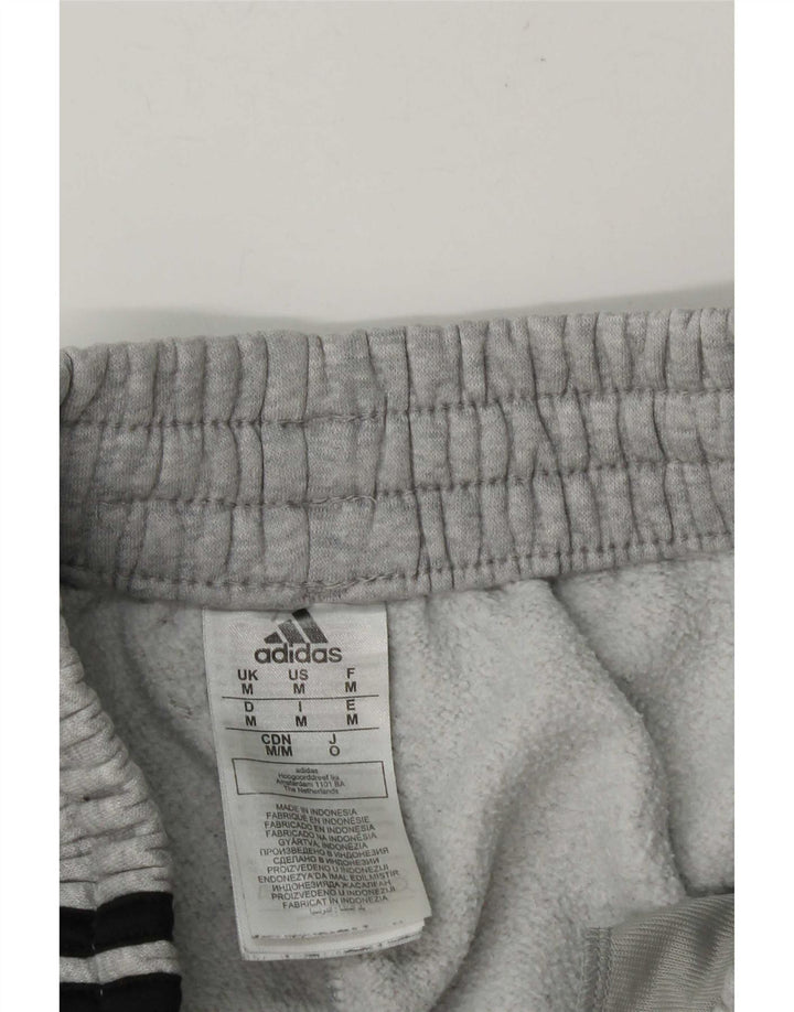 Adidas Mens Tracksuit Trousers Joggers Medium Grey Flecked Cotton