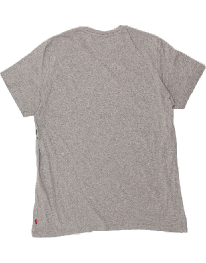 LEVI'S Mens Graphic T-Shirt Top XL Grey Cotton Vintage Levi's and Second-Hand Levi's from Messina Hembry 