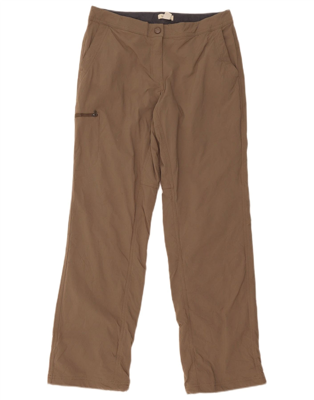 L.L.Bean Womens Straight Cargo Trousers US 8 Medium W30 L31 Brown Nylon