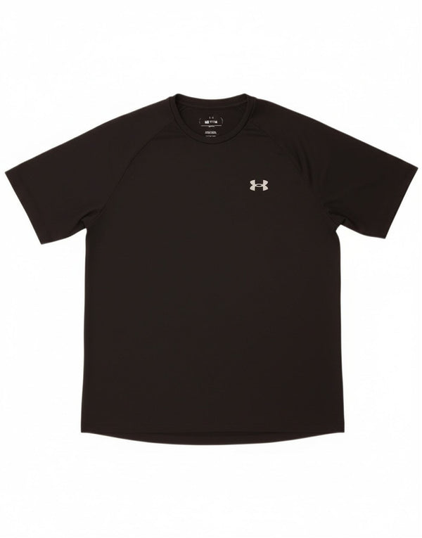 Under Armour Mens Graphic T-Shirt Top Medium Black Polyester