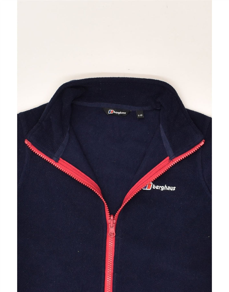 BERGHAUS Boys Fleece Jacket 9-10 Years Navy Blue Polyester | Vintage Berghaus | Thrift | Second-Hand Berghaus | Used Clothing | Messina Hembry 