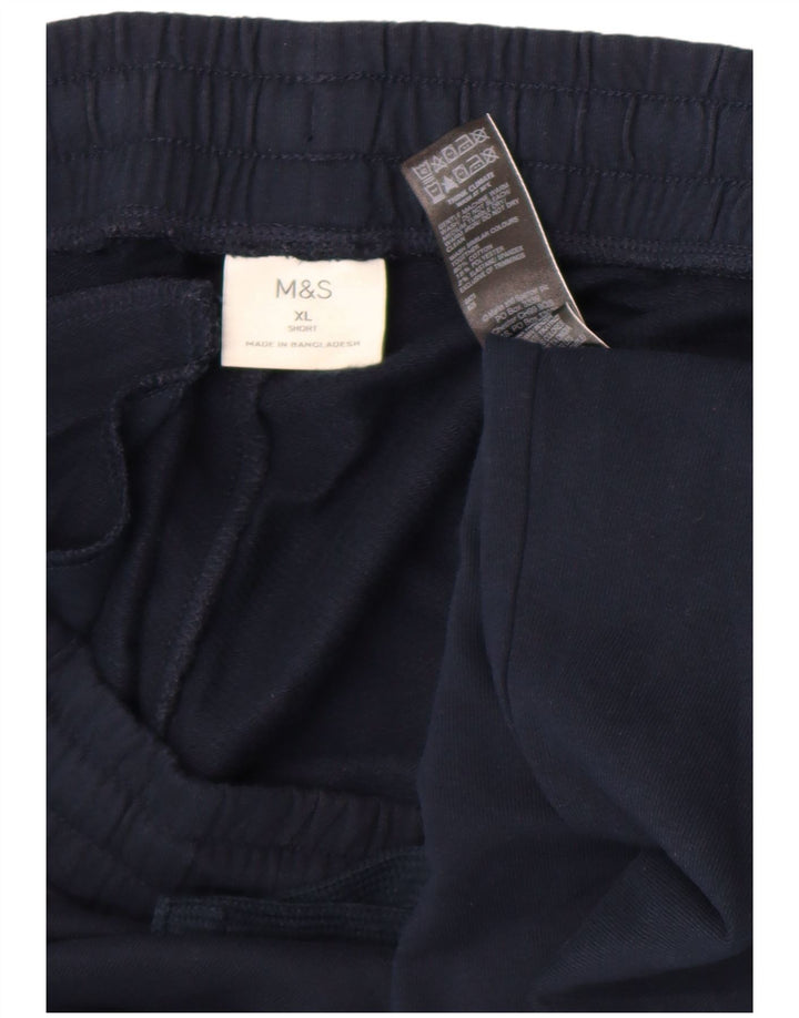 Marks & Spencer Mens Tracksuit Trousers XL  Navy Blue Cotton