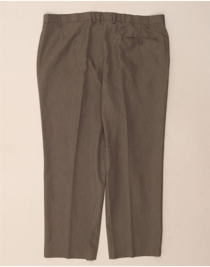 Marks & Spencer Mens Tailored Fit Pegged Suit Trousers W42 L29 Grey
