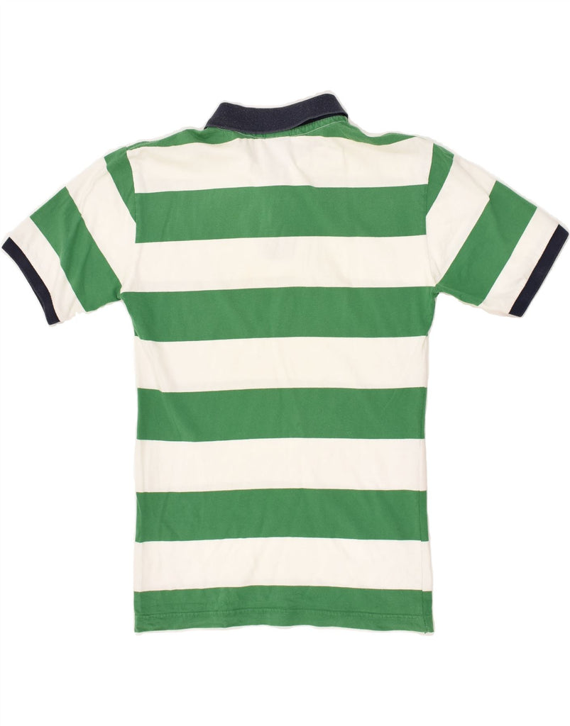 NORTH SAILS Boys Polo Shirt 14-15 Years XL Green Striped Cotton | Vintage North Sails | Thrift | Second-Hand North Sails | Used Clothing | Messina Hembry 