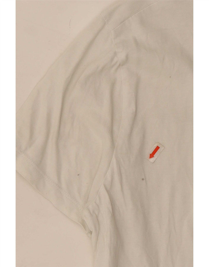 Timberland Mens Slim Fit T-Shirt Top Small White Cotton