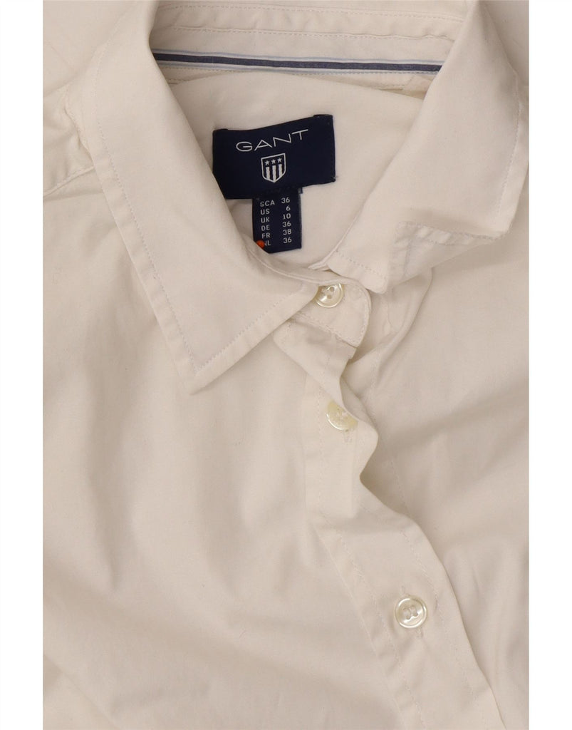GANT Womens Shirt UK 10 Small  White Cotton Vintage Gant and Second-Hand Gant from Messina Hembry 