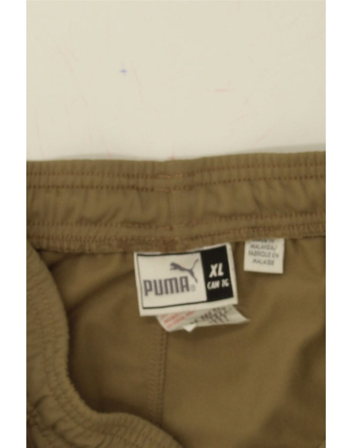 PUMA Mens Tracksuit Trousers XL  Khaki Polyester Vintage Puma and Second-Hand Puma from Messina Hembry 