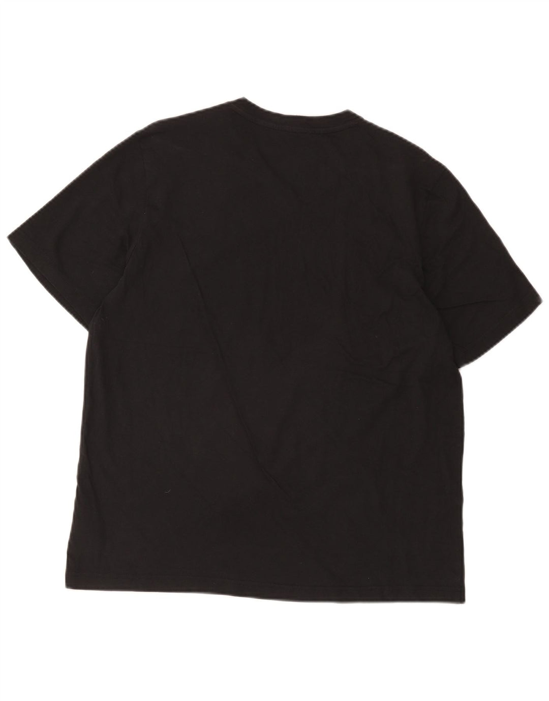 Adidas Mens T-Shirt Top Large Black Cotton