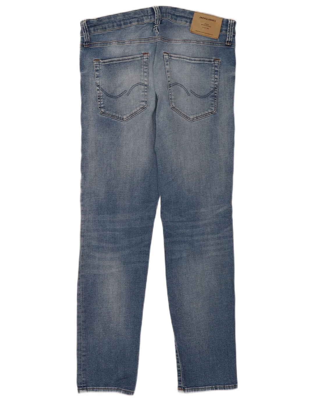 Jack & Jones Mens GLENN Slim Jeans W32 L30 Blue Cotton