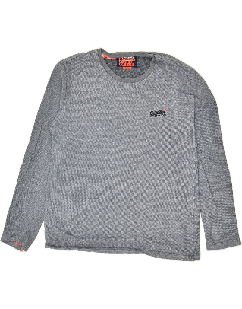 SUPERDRY Mens Top Long Sleeve Medium Grey Cotton | Vintage Superdry | Thrift | Second-Hand Superdry | Used Clothing | Messina Hembry 