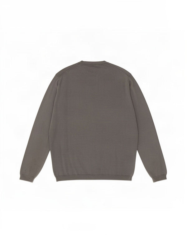 Sun68 Mens V-Neck Jumper Sweater XL Grey Cotton