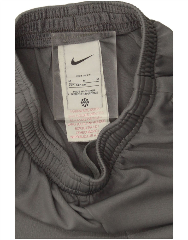 Nike Boys Dri Fit Tracksuit Trousers 10-11 Years Medium Grey Colourblock