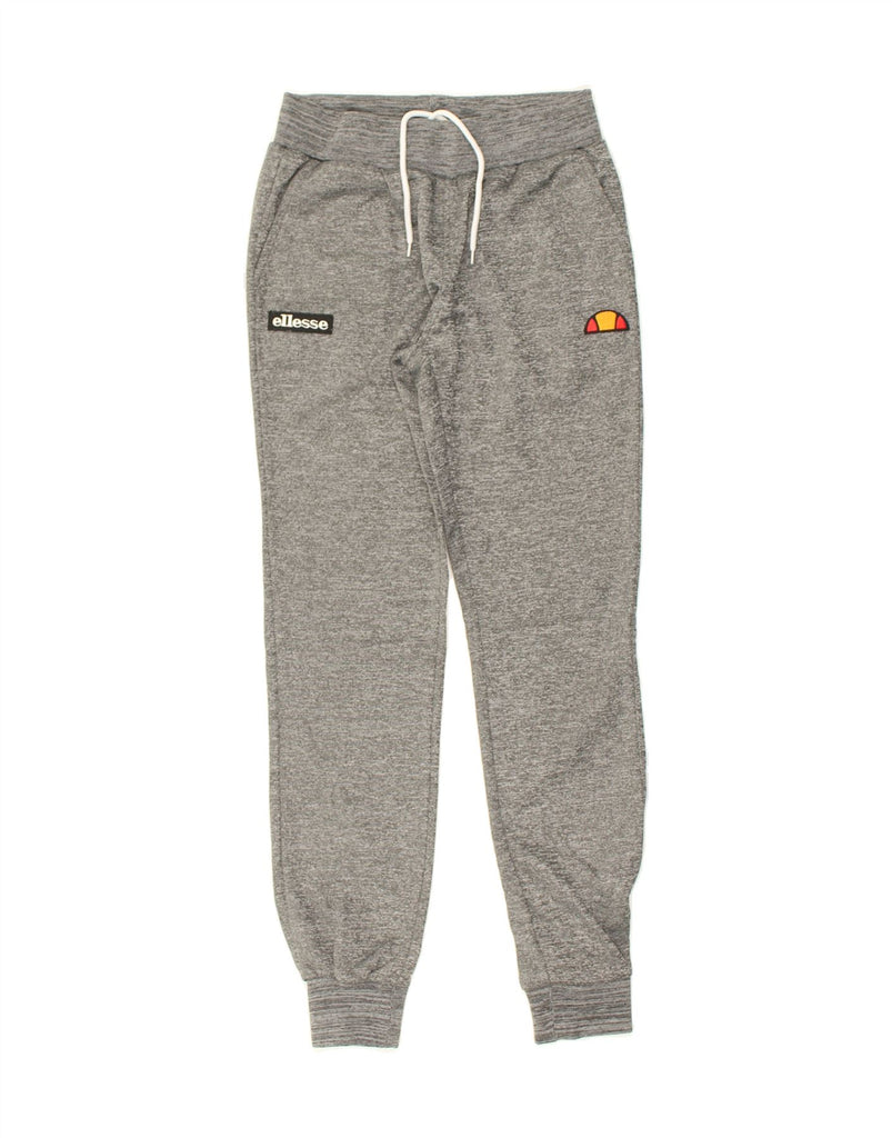 ELLESSE Womens Tracksuit Trousers Joggers US 4 Small Grey Polyester | Vintage Ellesse | Thrift | Second-Hand Ellesse | Used Clothing | Messina Hembry 