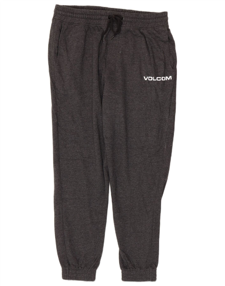 Volcom Mens Graphic Tracksuit Trousers Joggers Large  Grey Cotton