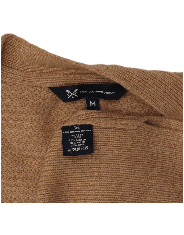 CREW CLOTHING Womens Longline Cardigan Sweater UK 14 Medium Beige