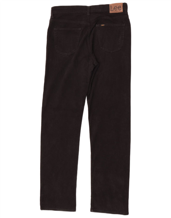 Lee Mens Brooklyn Straight Jeans W36 L36 Black Cotton