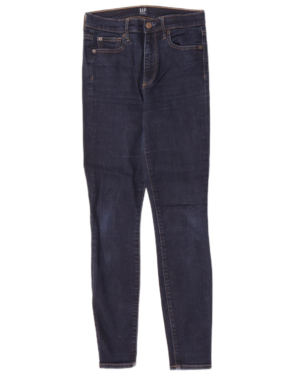 Gap Womens Skinny Jeans W26 L28 Navy Blue Cotton