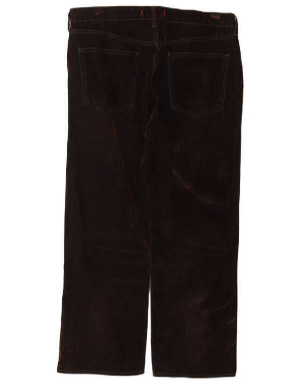 ZARA Womens Cropped Jeans EU 42 Large W32 L25 Brown Cotton