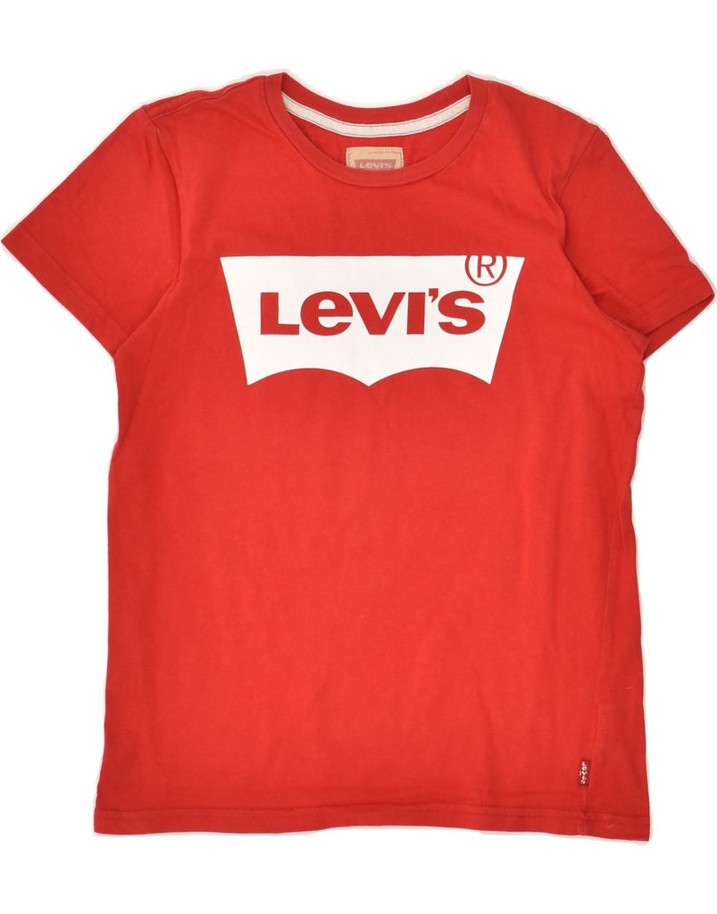 LEVI'S Boys Graphic T-Shirt Top 11-12 Years Red Cotton | Vintage Levi's | Thrift | Second-Hand Levi's | Used Clothing | Messina Hembry 